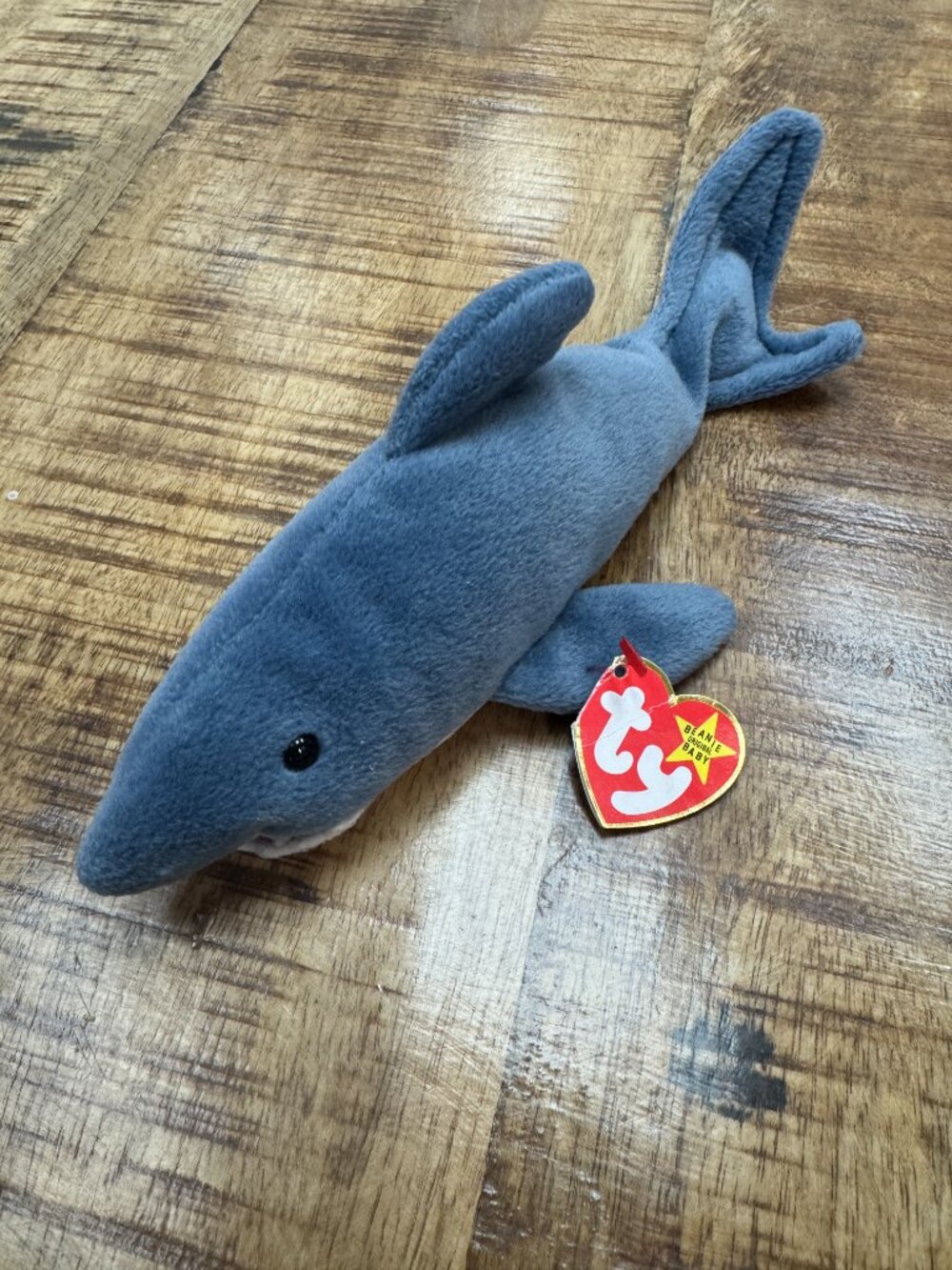 Ty Beanie Babies Extremely RARE Original Crunch The Shark 1996 With Errors